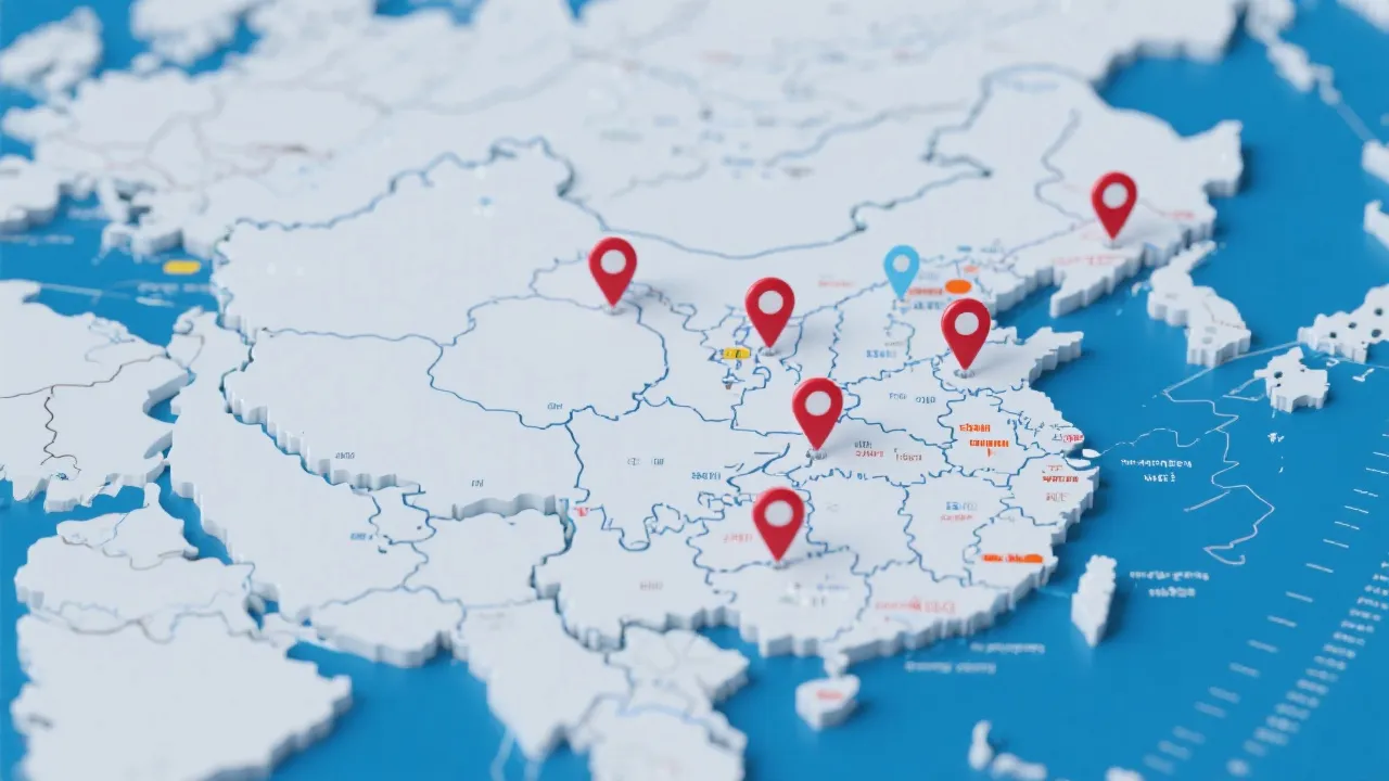 中国体育分布地图
