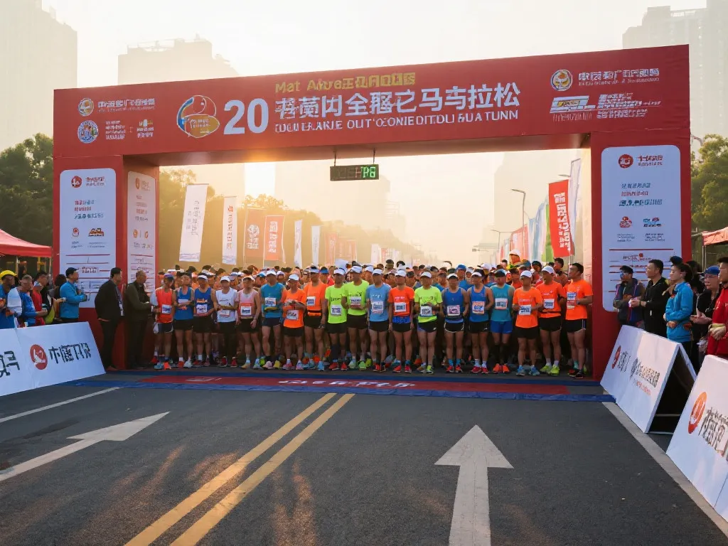 中国马拉松赛事火爆照片